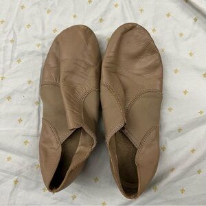 Capezio Tan Leather Jazz Dance Shoes